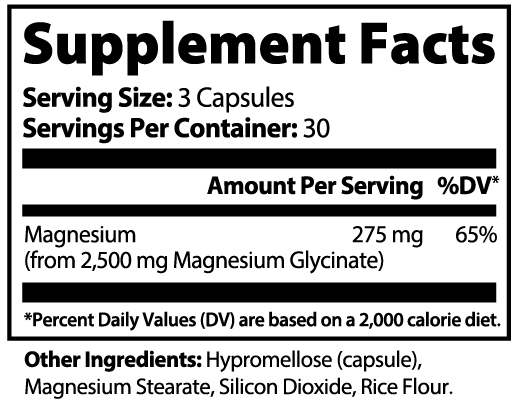 Magnesium Glycinate — Sleep, Muscle Relaxation & Calm Support